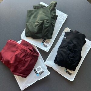 Alphalete Women's Leggings - Black, Green, and Red